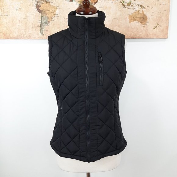 Black quilted winter vest - Andrew Marc brand - Picture 2 of 11